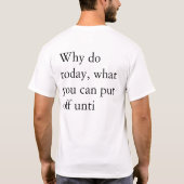 procrasti t-shirt (Achterkant)