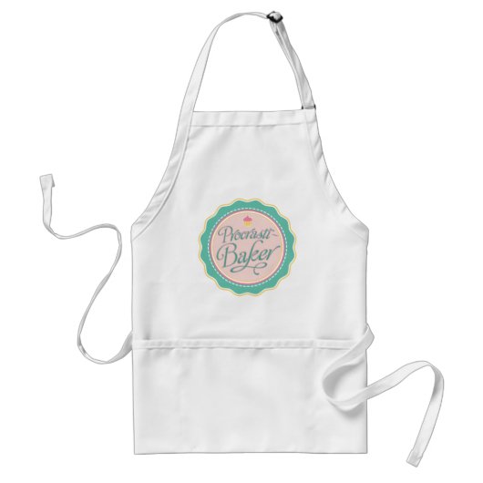 Procrastibaker Apron Standaard Schort (Voorkant)