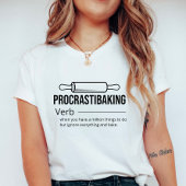 Procrastibaking T-shirt voor dames