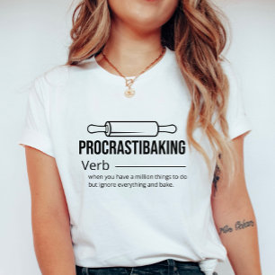 Procrastibaking T-shirt voor dames