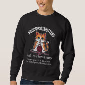 Procrastiknitting Funny Breien Uitstellen D Trui (Voorkant)