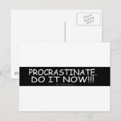 PROCRASTINAAT BRIEFKAART (Voorkant / Achterkant)