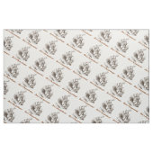 Procrastinate Wonderland White Rabbit Advice Stof (Fat Quarter)