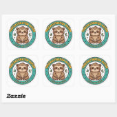 Procrastinatie Land Funny Sloth Sticker (Vel)