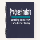 Procrastination Funny Procrastinator Humor Notitieboek (Voorkant)