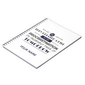 Procrastination Humor Joke Notitieboek (Linkerzijde)