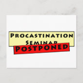 Procrastination Humor voor procrastators Briefkaart (Voorkant)