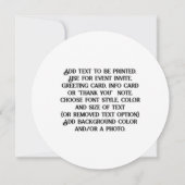 Procrastination is a Thief of Time Kaart (Achterkant)