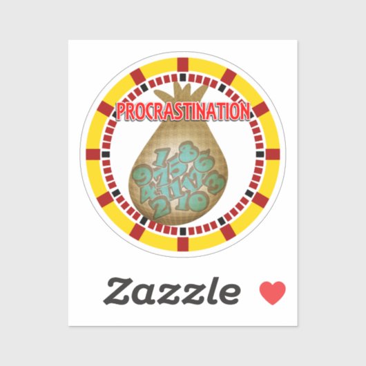 Procrastination is the Thief of Time Sticker (Vel)