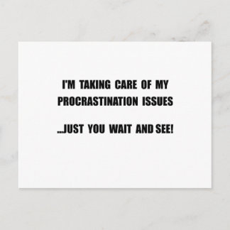 Procrastination Issues Briefkaart