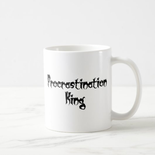 Procrastination King Koffiemok (Rechts)