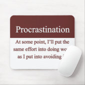 Procrastination Mousepad Muismat (Met muis)