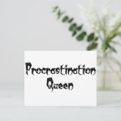 Procrastination Queen Briefkaart (Staand voorkant)