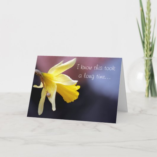 Procrastination - Snagelmail - Thinking of You Kaart (Voorkant)