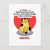 Procrastination Theme Cat's Meme  Briefkaart (Voorkant)
