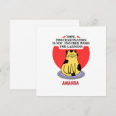 Procrastination Theme Cat's Meme  Kaart (Voorkant / Achterkant)