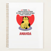 Procrastination Theme Cat's Meme  Planner (Voorkant)