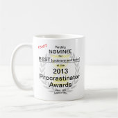 Procrastinator Award genomineerde Koffie Mok (Links)