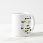 Procrastinator Award Nominee Koffiemok (Voorkant rechts)