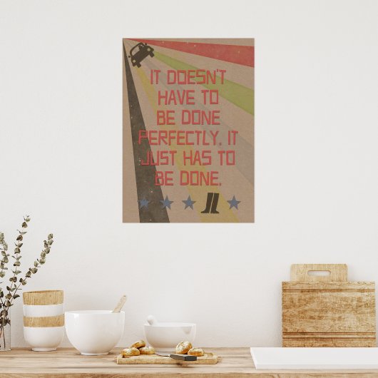 Procrastinator Motto: Gedaan Poster (Keuken)