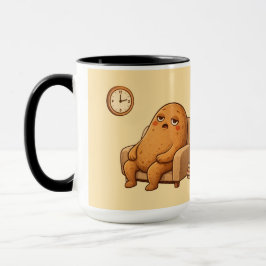 Procrastinator Potato Persona Cartoon Time Art Mok