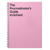Procrastinator’s School Notebook Notitieboek (Voorkant)