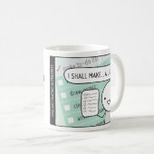 Procrastinatorbeker: De lijstmaker Koffiemok (Voorkant rechts)