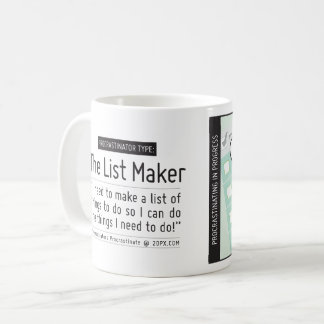 Procrastinatorbeker: De lijstmaker Koffiemok