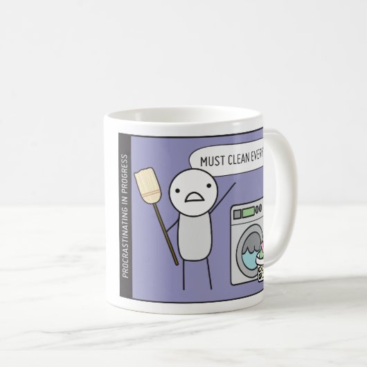 Procrastinatorbeker: De Mok Cleaner Coffee (Voorkant rechts)