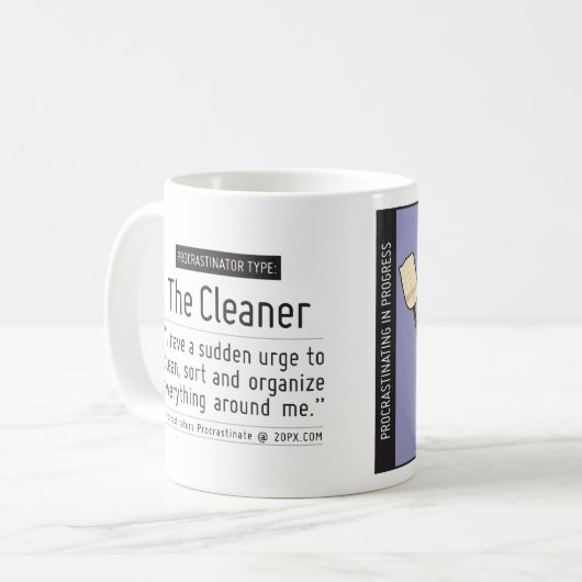Procrastinatorbeker: De Mok Cleaner Coffee (Voorkant links)