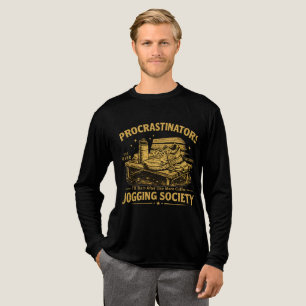 Procrastinators Jogging Society Grappig Hardloop T Tri-Blend Shirt