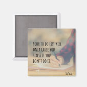 Procrastinator's Motivation Cute Quote Magnet (Voorkant / Achterkant)
