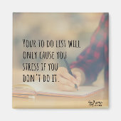 Procrastinator's Motivation Cute Quote Magnet (Voorkant)