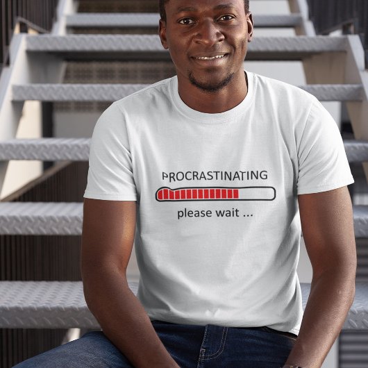 Procrastint alsjeblieft t-shirt