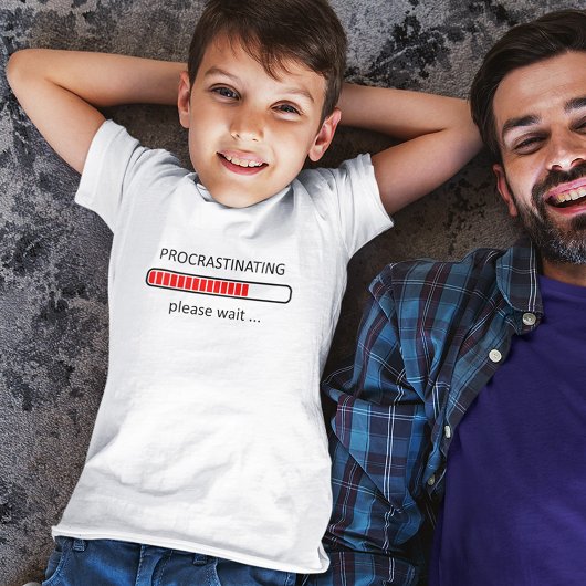 Procrastint alsjeblieft t-shirt