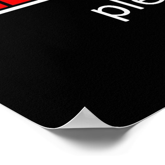 Procrastinten Een ogenblik geduld Poster (Hoek)