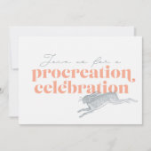 Procreation Baby shower Uitnodiging (Voorkant)