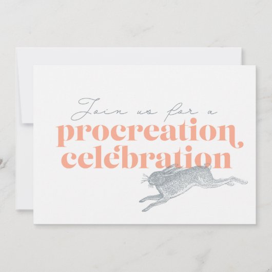 Procreation Baby shower Uitnodiging (Voorkant)