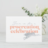 Procreation Baby shower Uitnodiging (Staand voorkant)