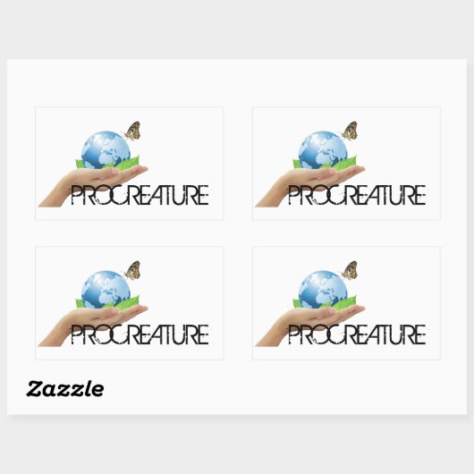 ProCreature Aufkleber, rechteckig Rechthoekige Sticker (Vel)