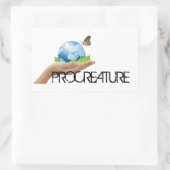 ProCreature Aufkleber, rechteckig Rechthoekige Sticker (Tas)