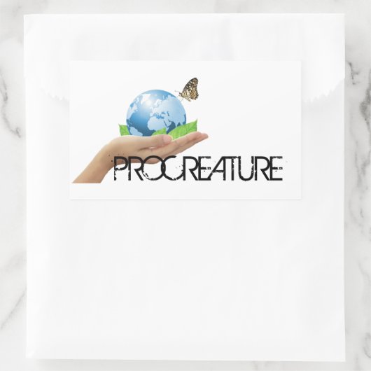 ProCreature Aufkleber, rechteckig Rechthoekige Sticker (Tas)