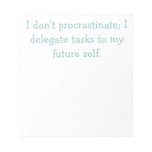 procrisie notitieblok (Voorkant)