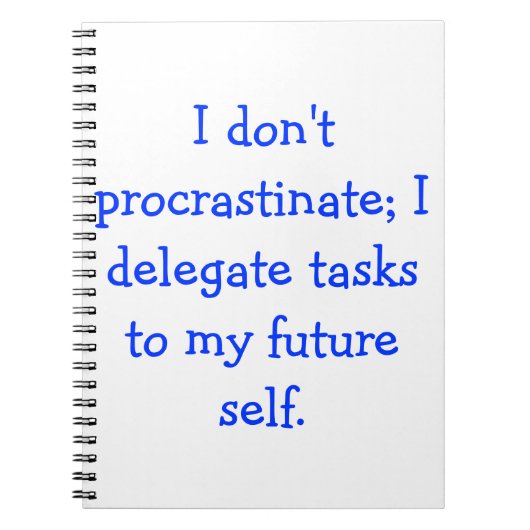 procrisie notitieboek (Voorkant)