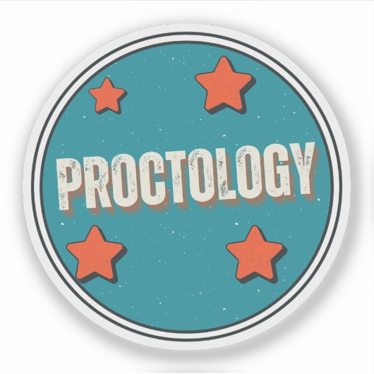 Proctologie Sticker (Voorkant)