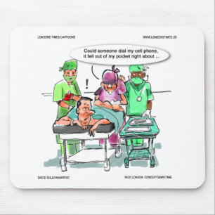 Proctoloog verliest geld mobiele telefoon muismat