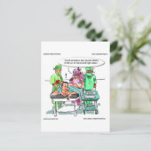 Proctoloog verliest mobiele telefoon Grappig Briefkaart (Staand voorkant)