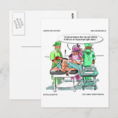 Proctoloog verliest mobiele telefoon Grappig Briefkaart (Voorkant / Achterkant)