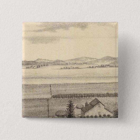 Proctor, boerderij vierkante button 5,1 cm (Voorkant)