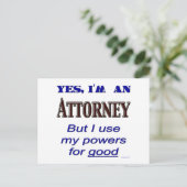 Procurebevoegdheid voor goed Gezegde Briefkaart (Staand voorkant)